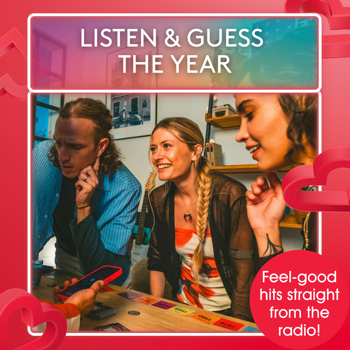 HITSTER: The Heart Edition, Feel-Good Music Party Game