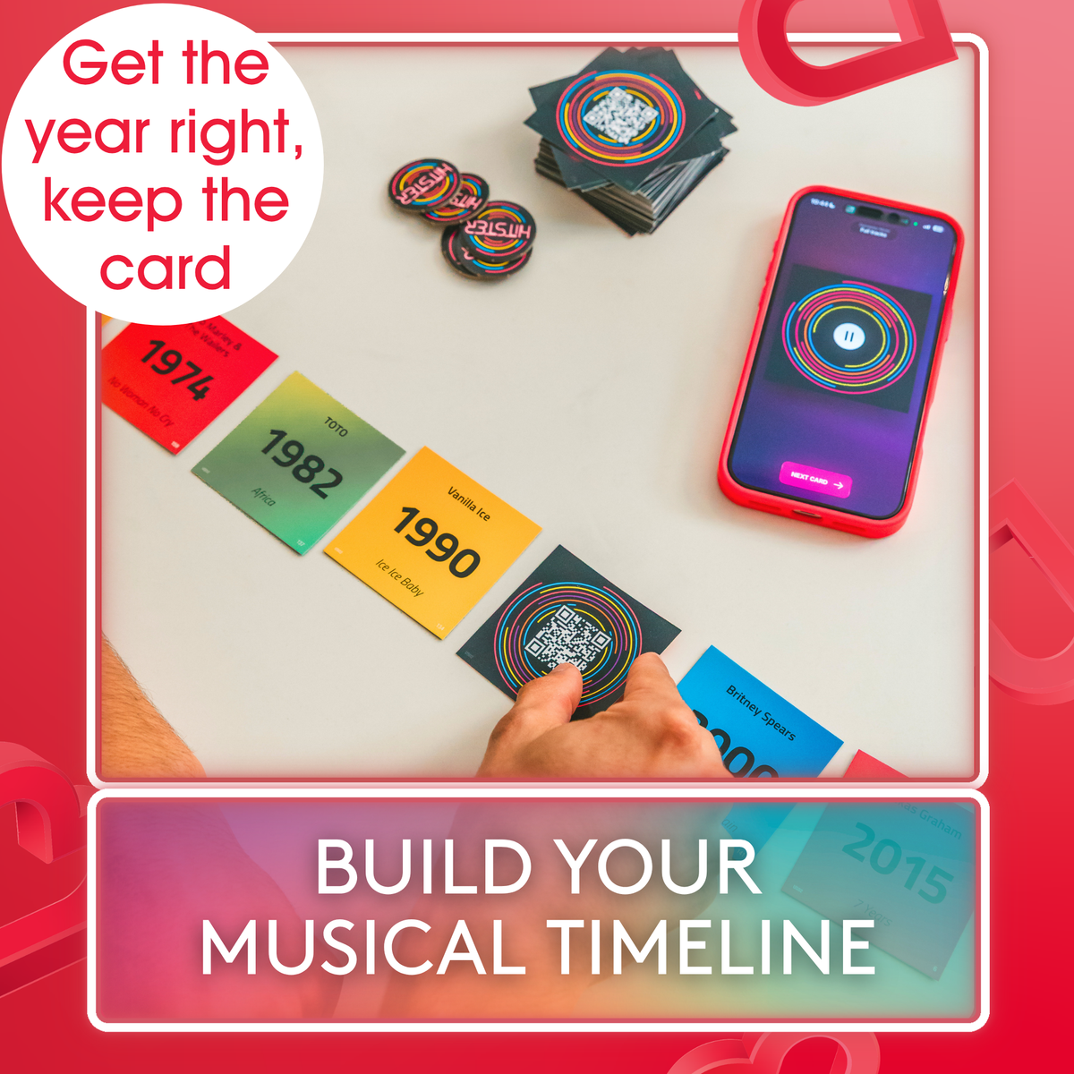 HITSTER: The Heart Edition, Feel-Good Music Party Game