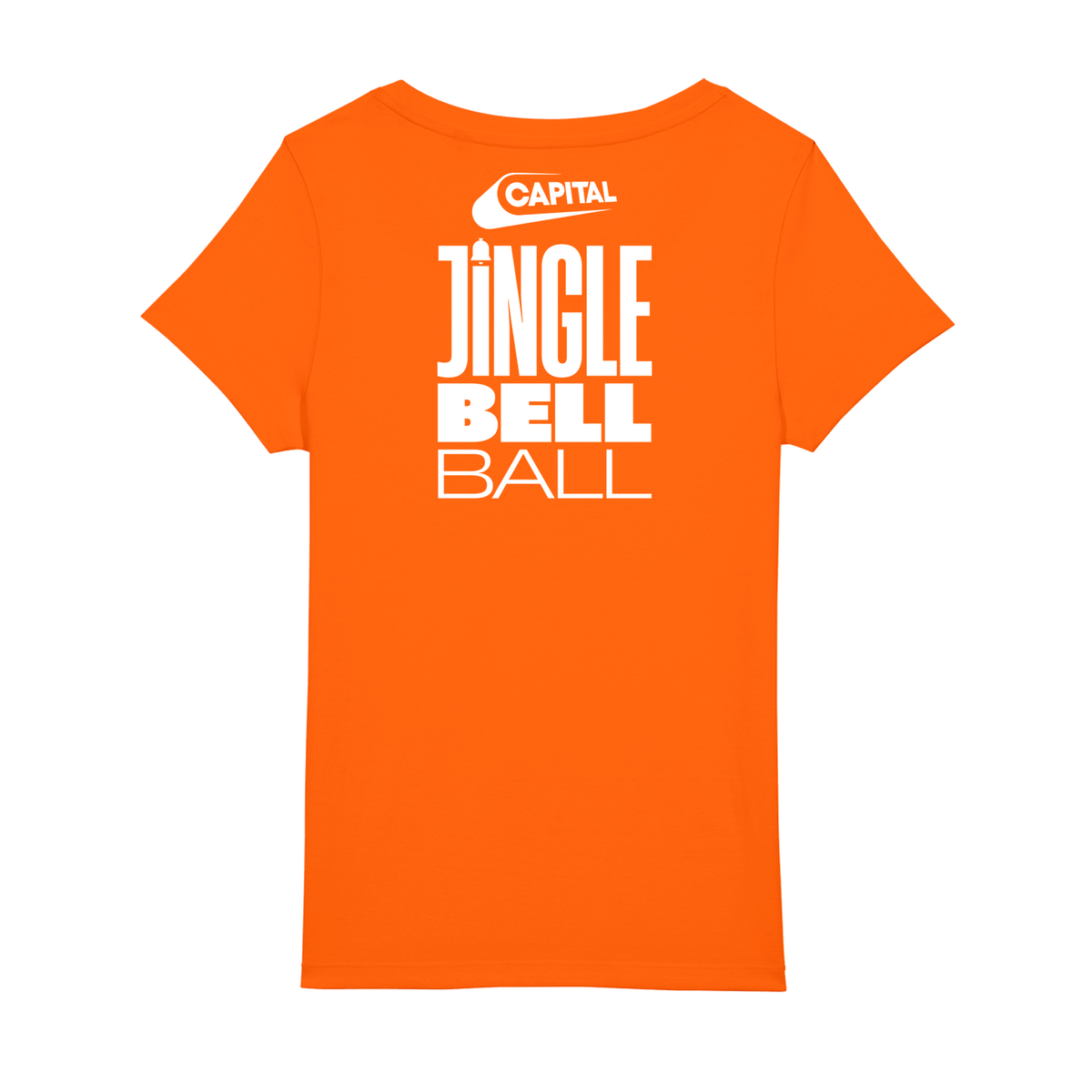 Jingle Bell Ball Orange Ladies T-Shirt