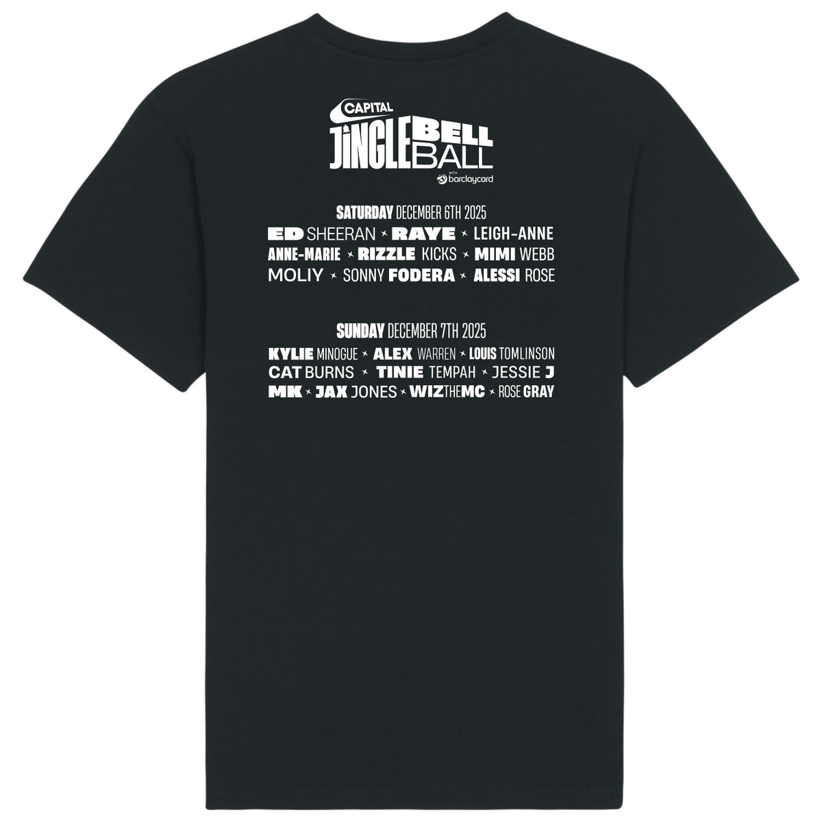 Jingle Bell Ball 25 Event Black Kids T-Shirt