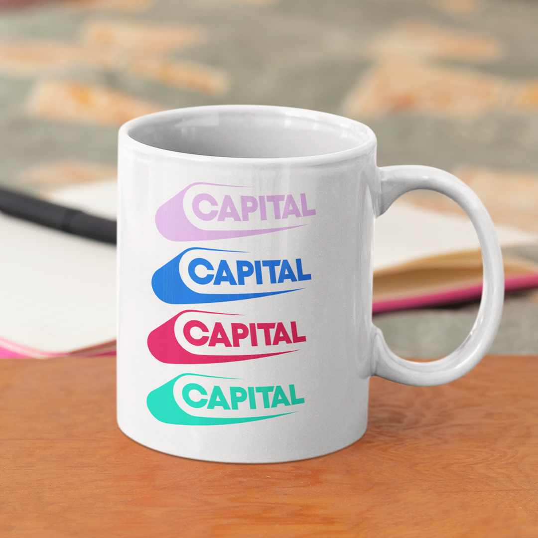 Capital Stack White Mug