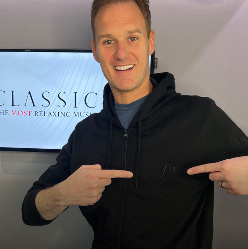 Classic FM Logo Black Zip Hoodie