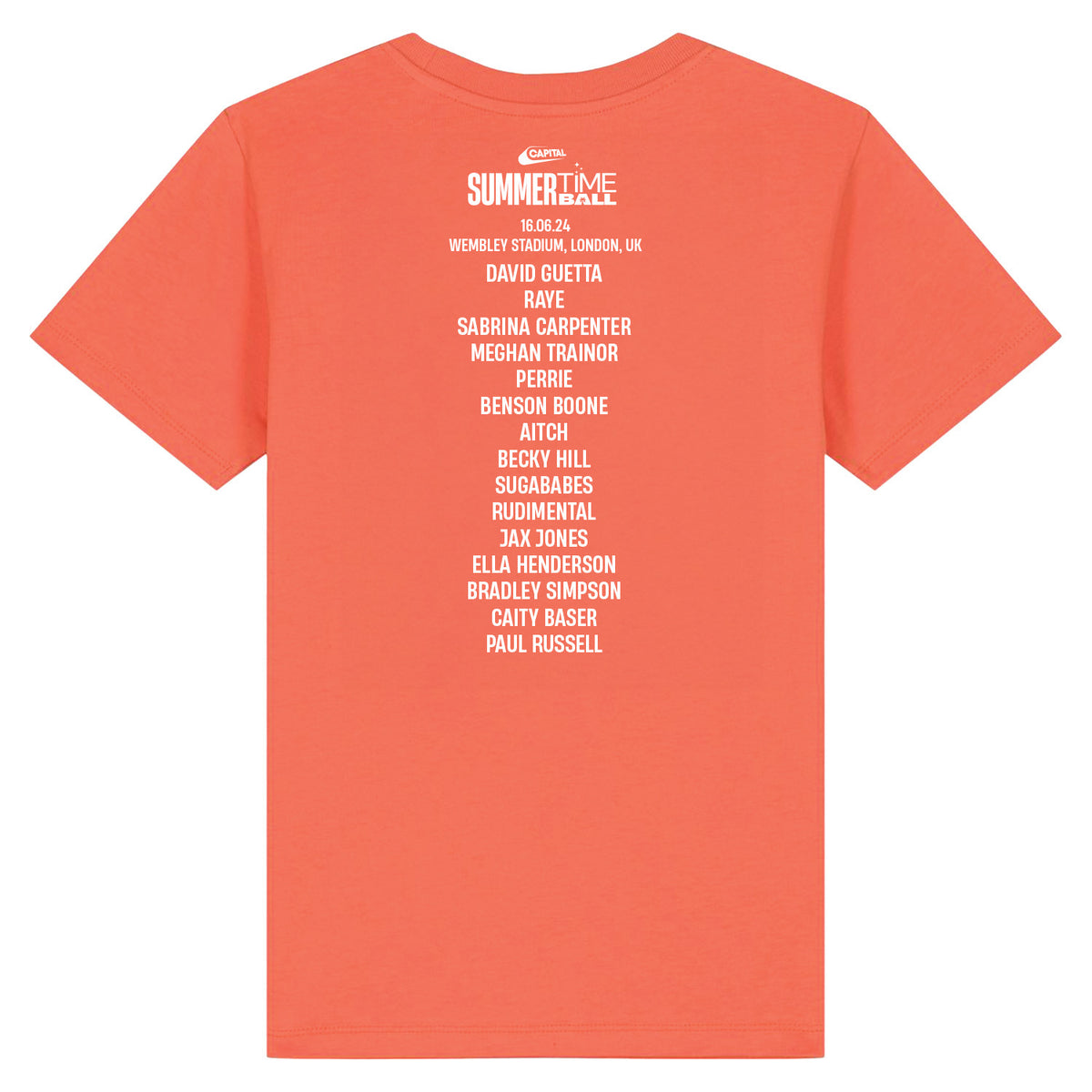 STB 24 Unisex  Line Up Orange T-Shirt