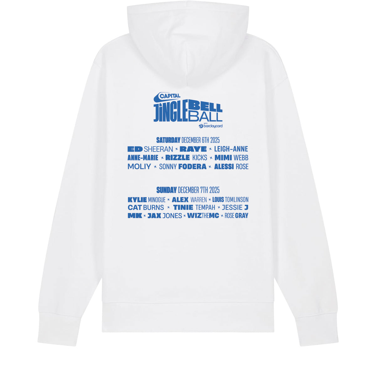Jingle Bell Ball 25 Event White Unisex Hoodie