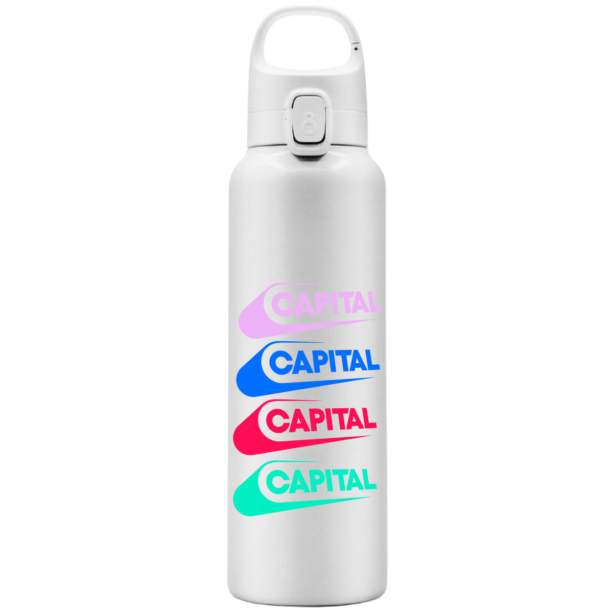 Capital Multi Colour White Water Bottle