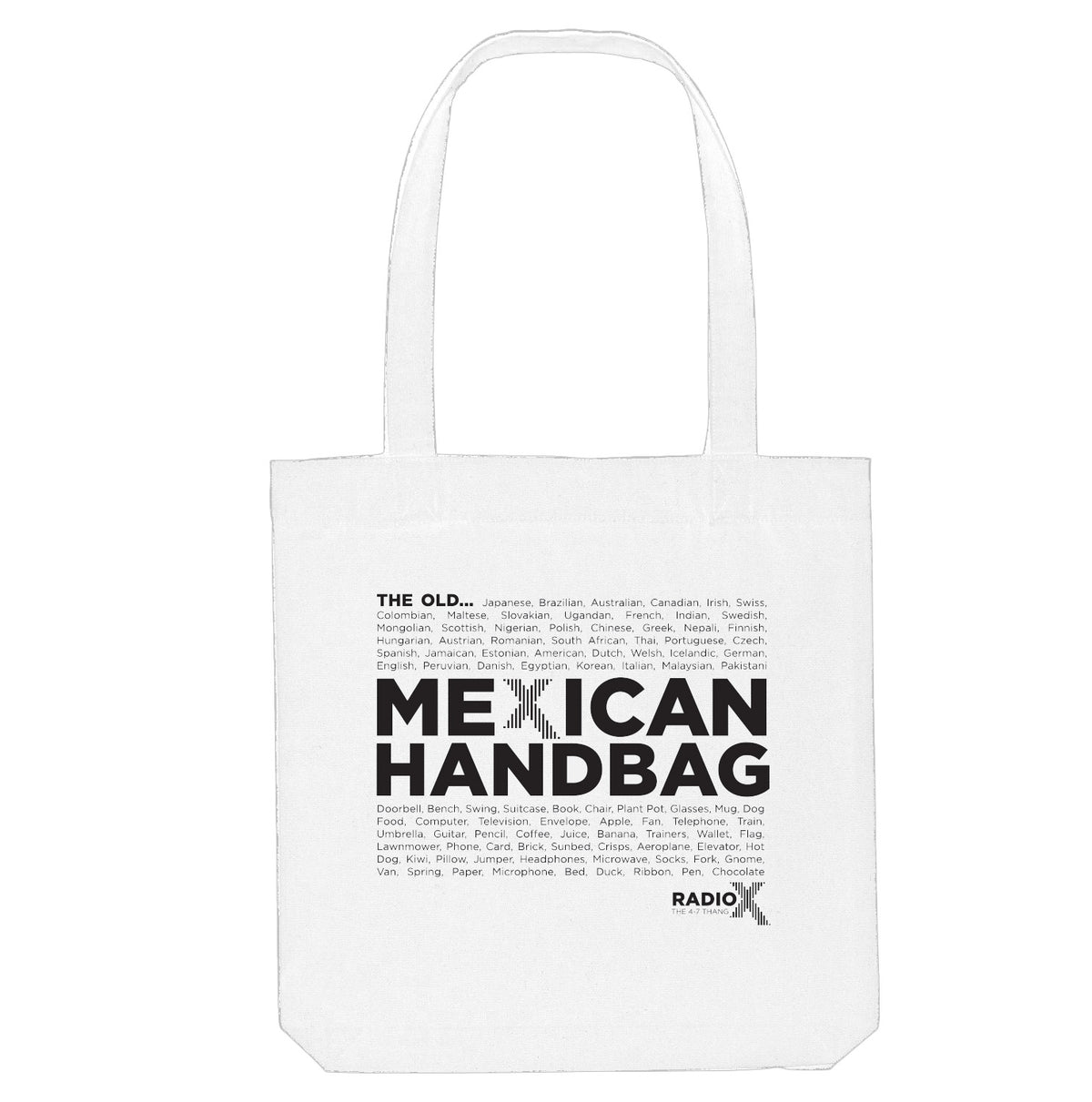 Mexican White Canvas Tote Bag