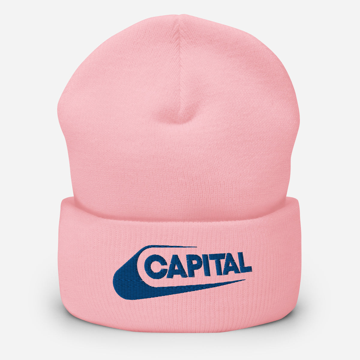 Capital Blue/Pink Cuffed Beanie