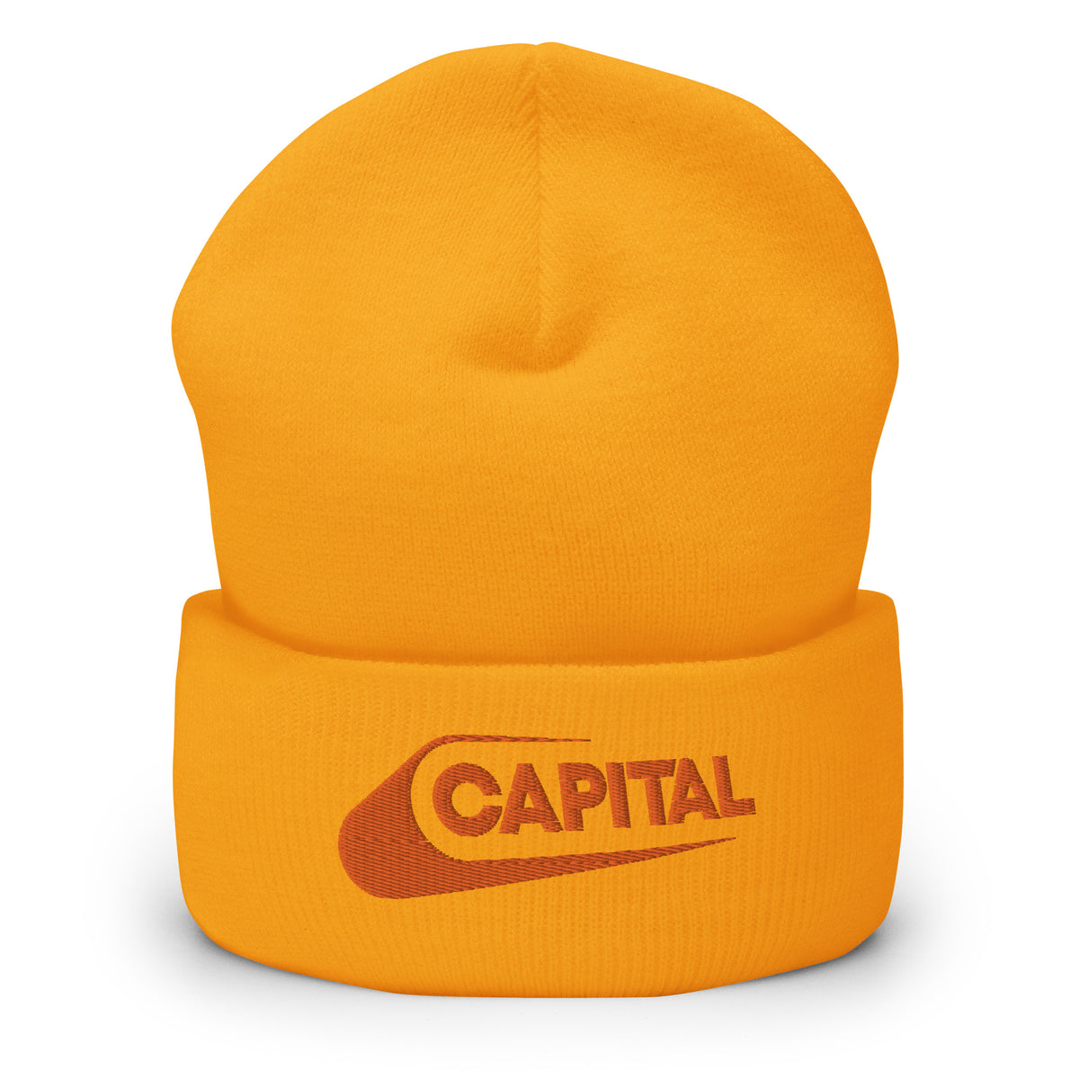 Capital Orange/Yellow Cuffed Beanie