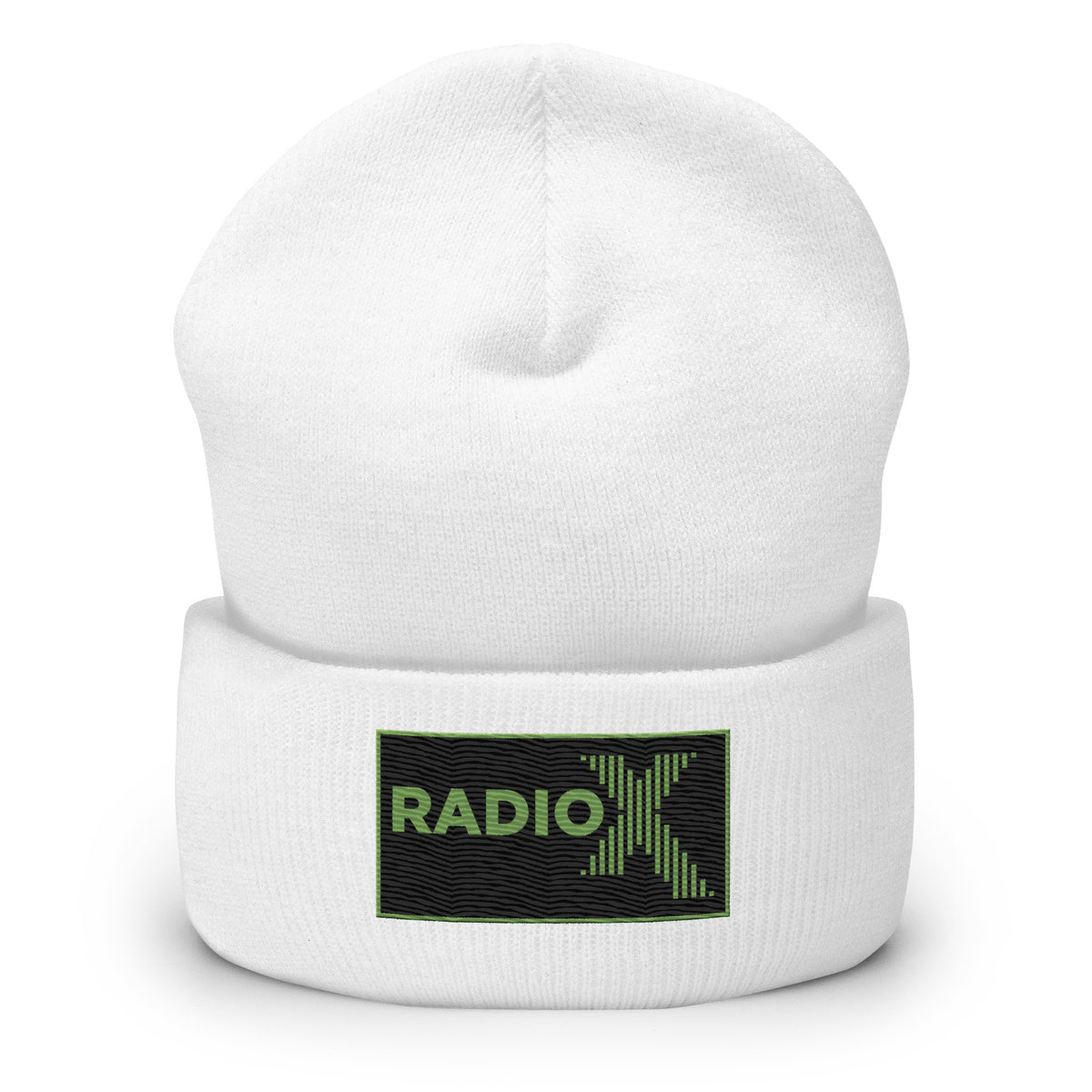 Radio X  - Black/Green Cuffed Beanie