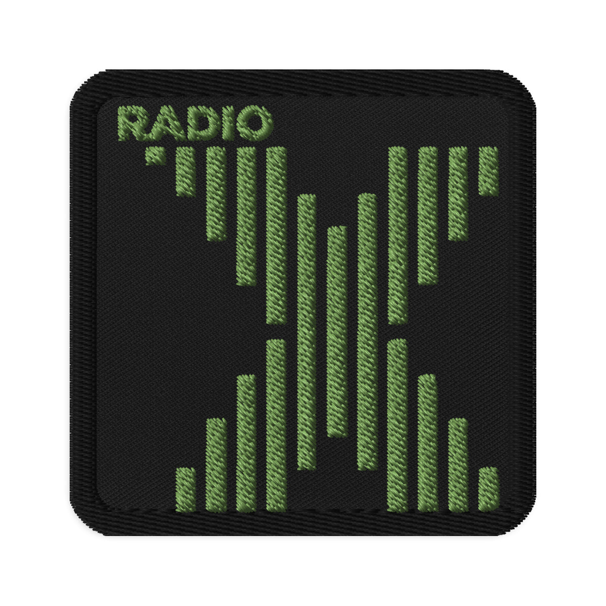 Green X Embroidered Patch