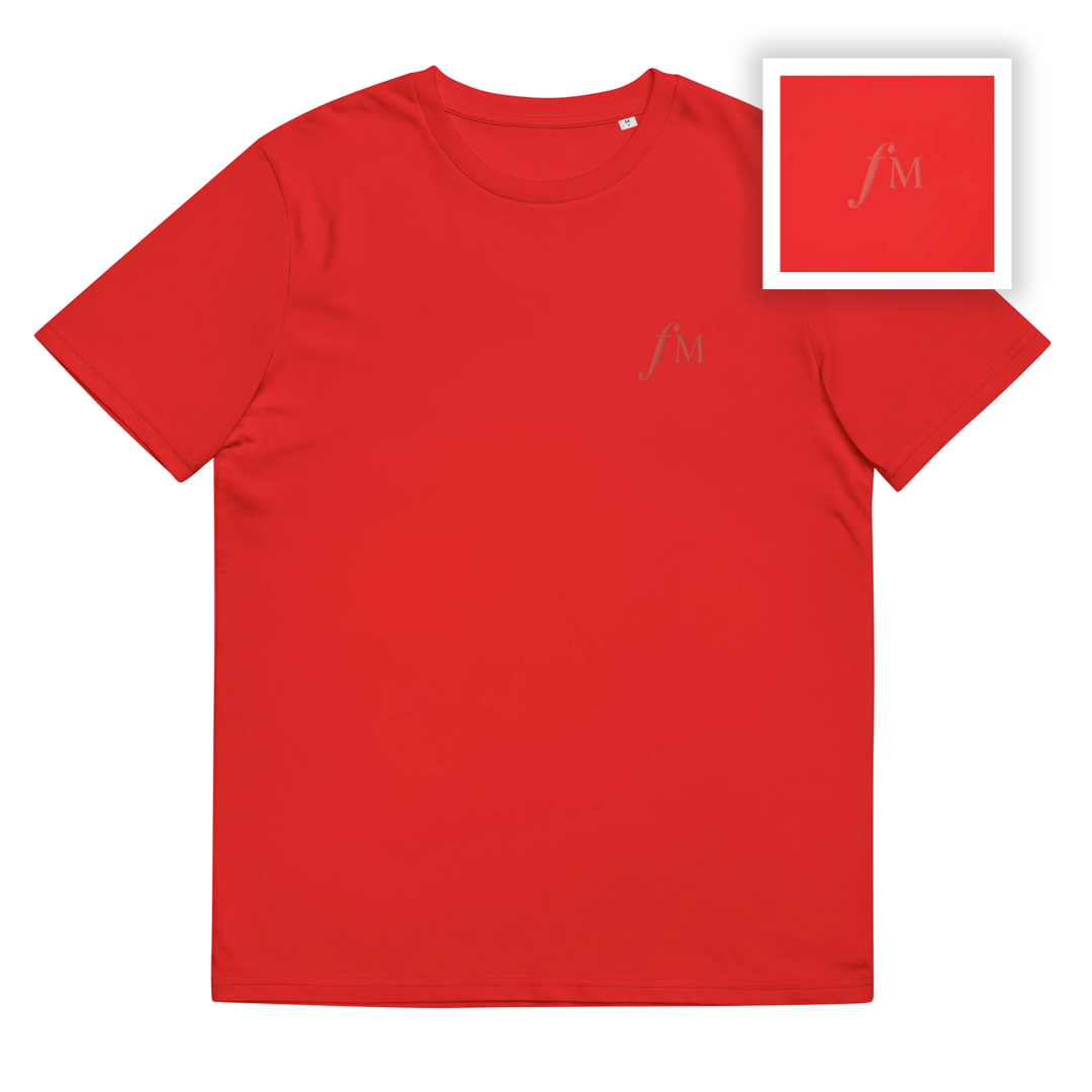 Classic FM Embroidered Red T-Shirt