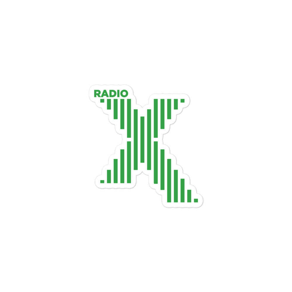 Radio X (Green Logo) Bubble-free stickers