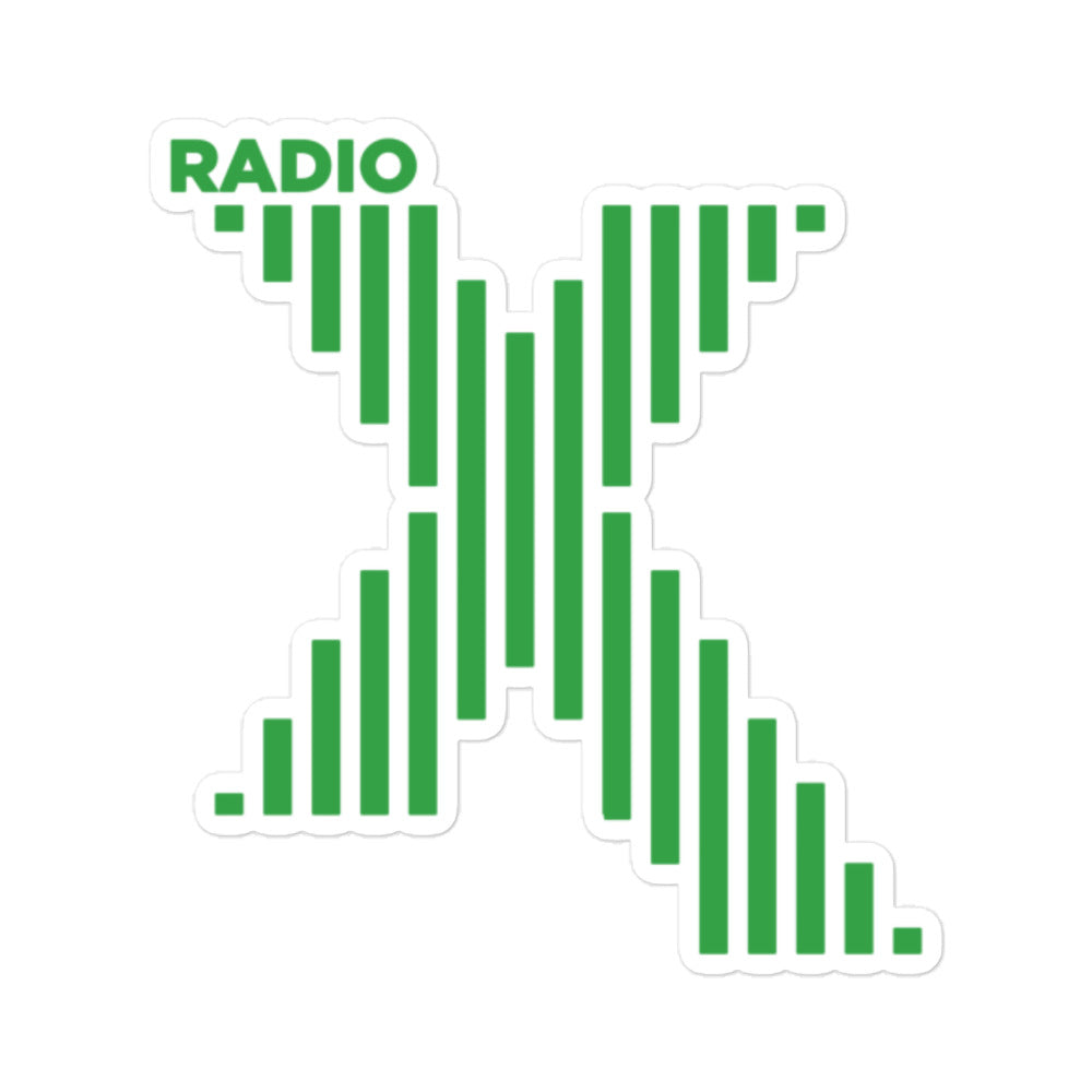 Radio X (Green Logo) Bubble-free stickers