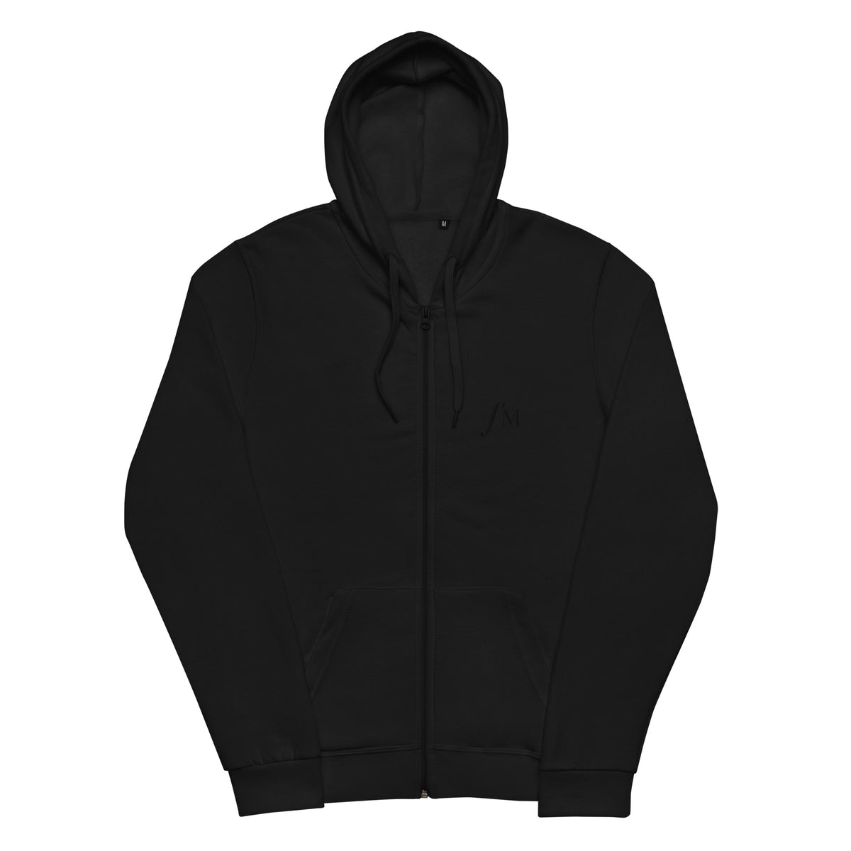 Classic FM Embroidered Black Zip Hoodie